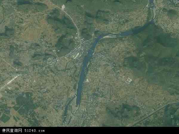 中国广西壮族自治区桂林市平乐县沙子镇地图(卫星地图)