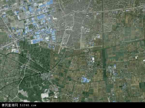 泗门镇卫星地图 