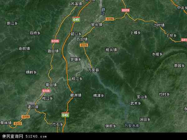 万安县卫星地图 - 万安县高清卫星地图 - 万安县高清航拍地图 - 2024年万安县高清卫星地图