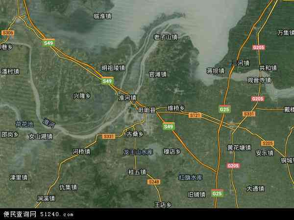 盱眙县乡镇大地图图片