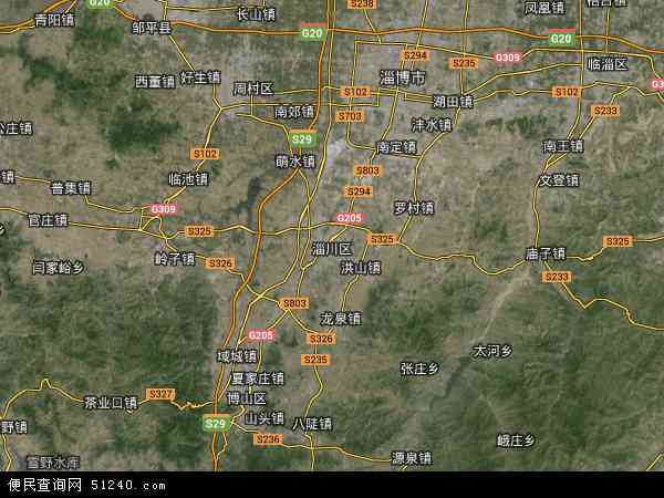 淄川区卫星地图 - 淄川区高清卫星地图 - 淄川区高清航拍地图 - 2024年淄川区高清卫星地图