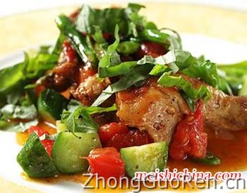 煎鸡腿的做法·美食中国图片-meishichina.com