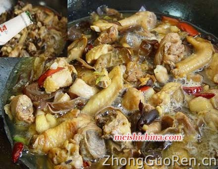 干锅鸡的图解做法·美食中国图片-meishichina.com