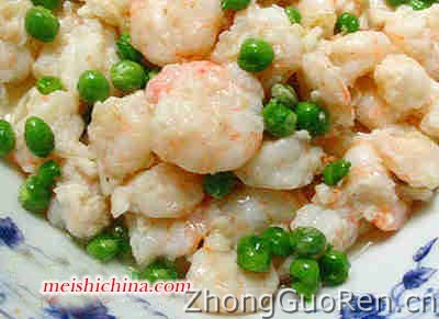 碧绿虾仁的做法·美食中国图片-meishichina.com