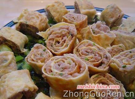 猪肉蛋卷图解做法·美食中国图片-meishichina.com