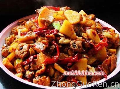 佳肴大盘鸡的做法·美食中国图片-meishichina.com
