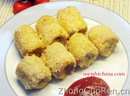 炸香蕉肉卷的做法·美食中国图片-meishichina.com