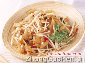 豆豉炒河粉的做法·美食中国图片-meishichina.com