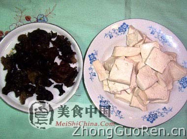 美食中国图片 - 肉片炖豆腐-全程图解
