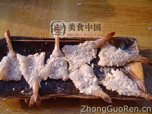 美食中国图片 - 黄金蝴蝶虾（图解）