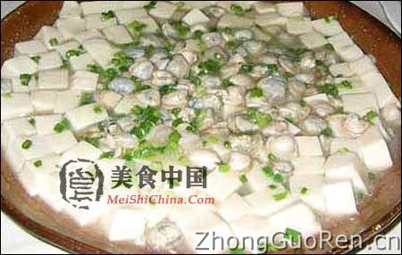 美食中国美食图片·美食厨房·热菜菜谱·花蛤豆腐 - meishichina.com