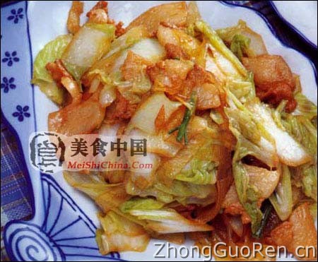 美食中国美食图片·美食厨房·热菜菜谱·热菜肉类·老厨白菜 - meishichina.com