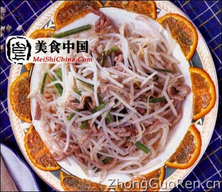美食中国美食图片·美食厨房·热菜菜谱·肉丝绿豆牙 - meishichina.com