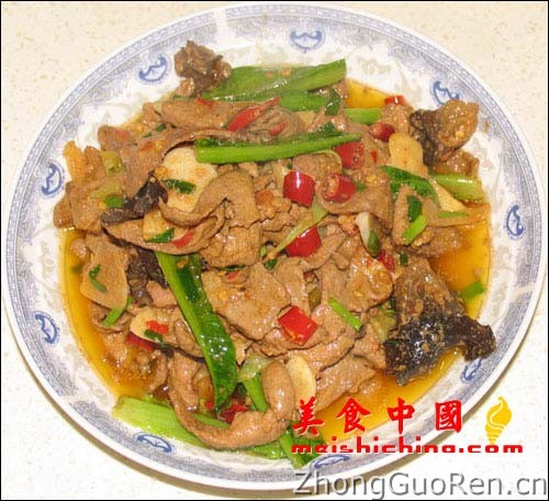美食中国美食图片·美食厨房·热菜菜谱·鱼香溜肝尖 - meishichina.com