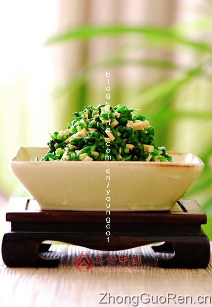 春季小菜-荠菜拌香干