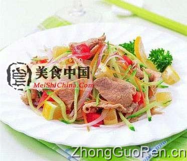 美食中国图片 - 柠檬嫩牛肉