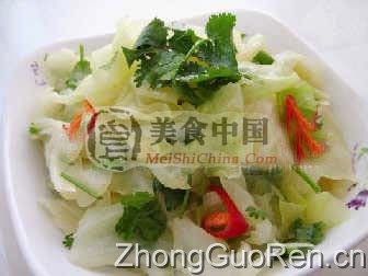 美食中国图片 - 香菜拌圆白菜 