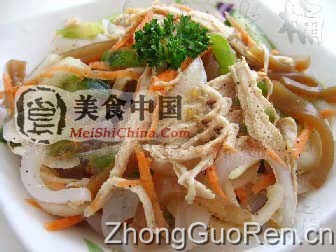 美食中国图片 - 黑胡椒拌蒟蒻鸡丝