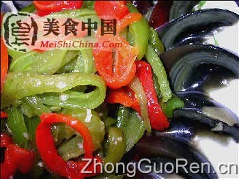美食中国图片 - 烧辣椒拌皮蛋-全程图解
