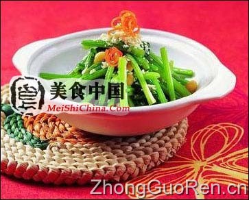 美食中国图片 - 芝麻菠菜