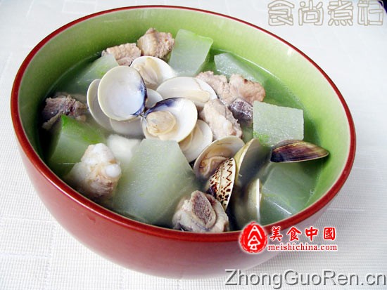 排骨蛤蛎冬瓜汤