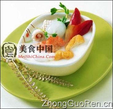 美食中国图片 - 豆浆小海鲜锅