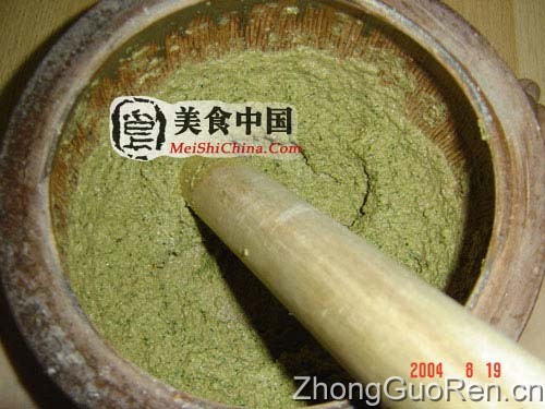 美食中国图片 - 详细图解:客家擂茶的制作全过程