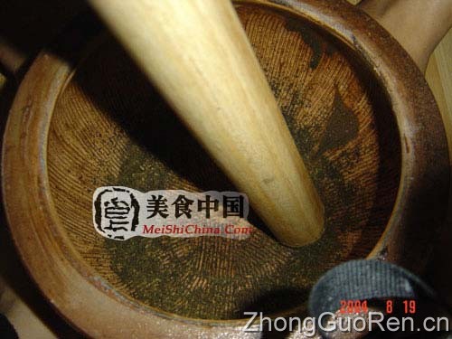 美食中国图片 - 详细图解:客家擂茶的制作全过程