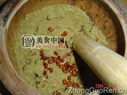 美食中国图片 - 详细图解:客家擂茶的制作全过程