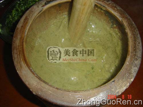 美食中国图片 - 详细图解:客家擂茶的制作全过程