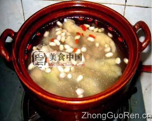 美食中国图片 花生莲藕煲鸡脚(全程图)