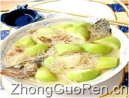 葫芦瓜桂鱼粉丝汤