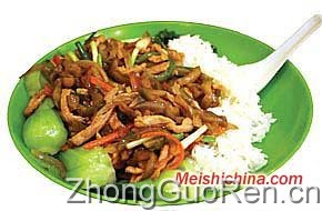 榨菜肉丝饭的做法·美食中国图片-meishichina.com