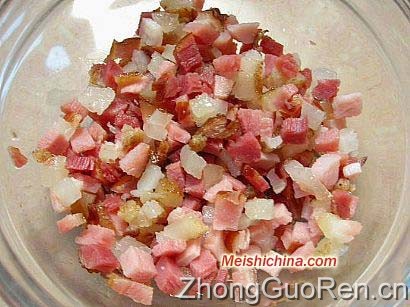 腊肉碗豆饭图解做法·美食中国图片-meishichina.com