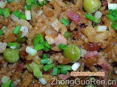 腊肉碗豆饭图解做法·美食中国图片-meishichina.com