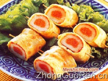 蟹肉蛋卷的做法 - meishichina.com