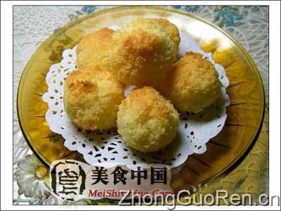 美食中国图片 - 松松软软的椰子球