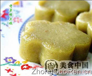 美食中国图片 - 香草绿豆糕-图解