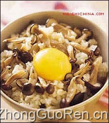 美食中国美食图片·美食厨房·糕点小吃·玉蕈月见饭 - meishichina.com