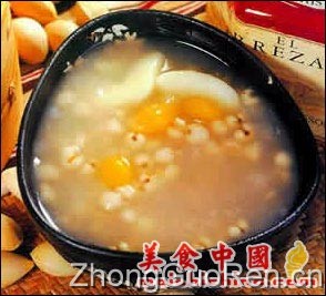 美食中国美食图片·美食厨房·糕点小吃·猪肝鸡蛋粥 - meishichina.com