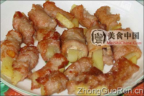 美食中国美食图片·美食厨房·风味小吃·香煎土豆肉卷-meishichina.com