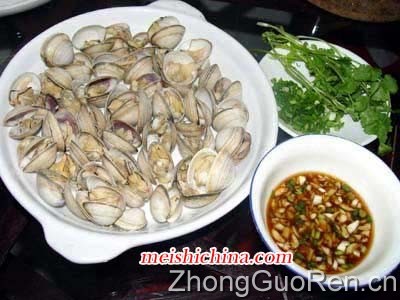 葱香炒蛤蜊的做法·美食中国图片-meishichina.com