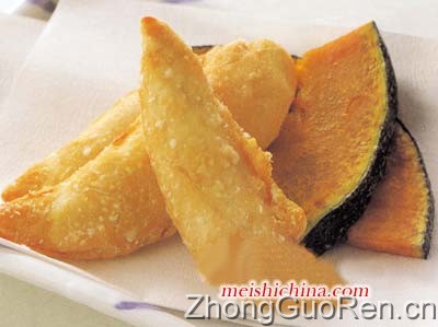 炸鸡肉和南瓜的做法·美食中国图片-meishichina.com