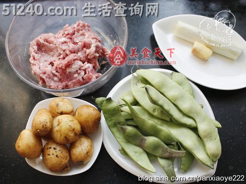 油豆角小土豆炖肉丸