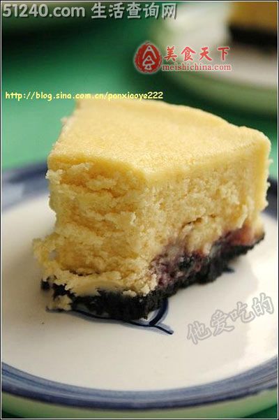 热烤蓝莓芝士蛋糕