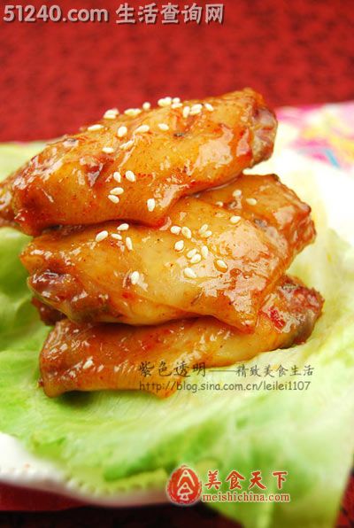 韩国泡菜桂花香烤鸡翅