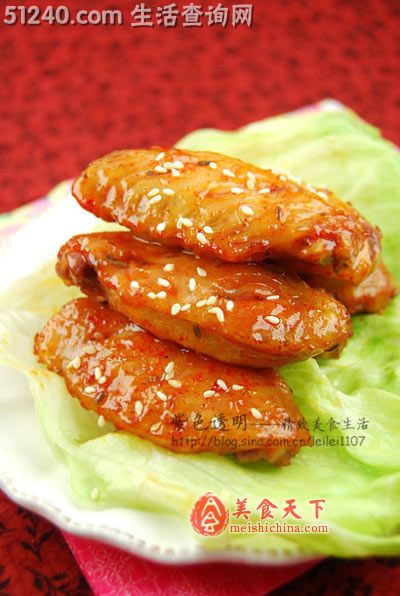 韩国泡菜桂花香烤鸡翅