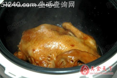 电饭锅轻松做“烤鸡”