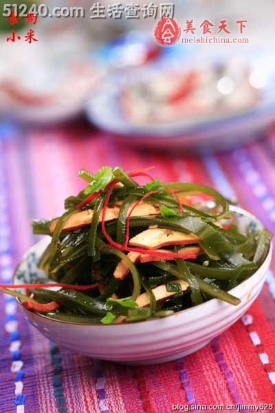 夏季最见效果又营养搭配的减肥菜-豆干海带丝