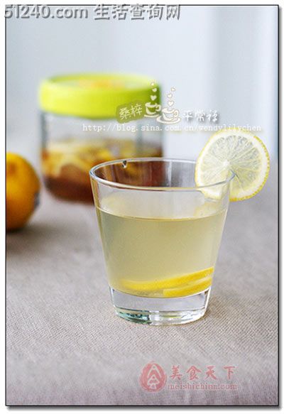 健康一天从一杯水开始—自制抗辐射美白【柠檬蜂蜜水】